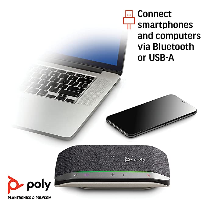 Poly Sync 20+ Speakerphone with BT600 Bluetooth Dongle - Prisa Enterprises