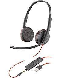 Poly Blackwire 3225 USB-A and 3.5mm Headset - Prisa Enterprise store